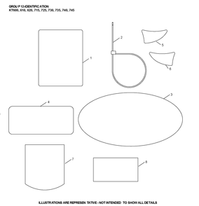 Kt740-3097 Identification Diagram and Parts List for KT740-3097  Cub Cadet Lawn Tractor